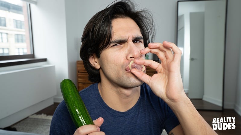 Reality Dudes sex education Ty Mitchell fucking cucumber before fucks big hard cock 013 gay porn pics - Reality Dudes sex education starts with Ty Mitchell fucking a cucumber before he fucks a big hard cock