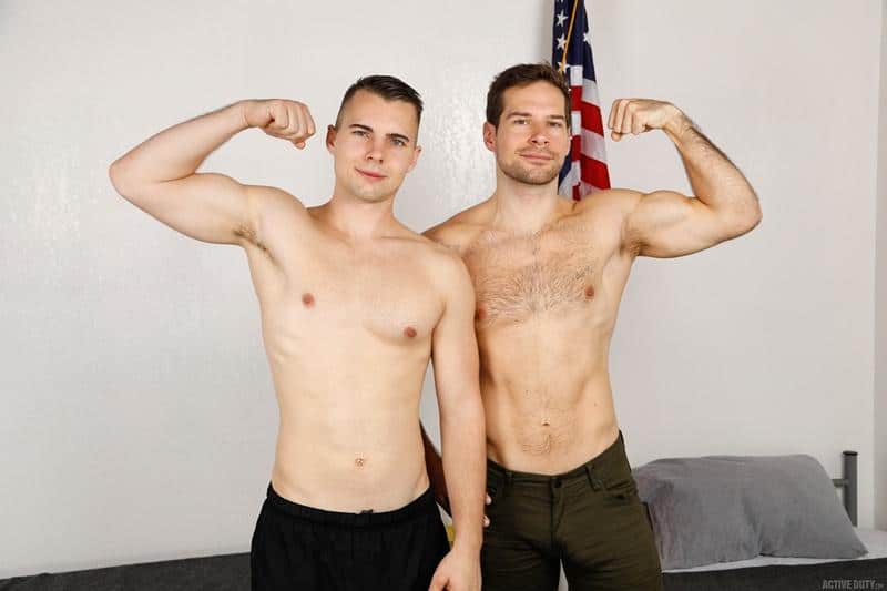 Horny army recruit Merrill Patterson hot bubble butt bare fucked hairy chested hunk David Skylar 8 gay porn pics - Horny army recruit Merrill Patterson’s hot bubble butt bare fucked by hairy chested hunk David Skylar