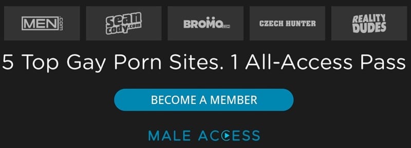 5 hot Gay Porn Sites in 1 all access network membership vert 5 - Hottie big muscled blue-collar construction workers Malik Delgaty and Clark Delgaty spit-roast young stud Chris Cool